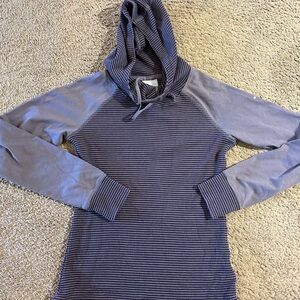 Columbia Women Cascade Gorge Hooded Long Sleeve Shirt Knitted Size Small Purple